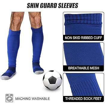 Amazon.com: ZXOLDZX 2/4/6 Pairs Mens Soccer Socks Grip Pads